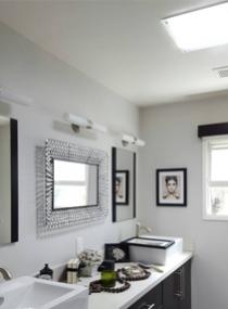 Bathroom with Square Diffuser